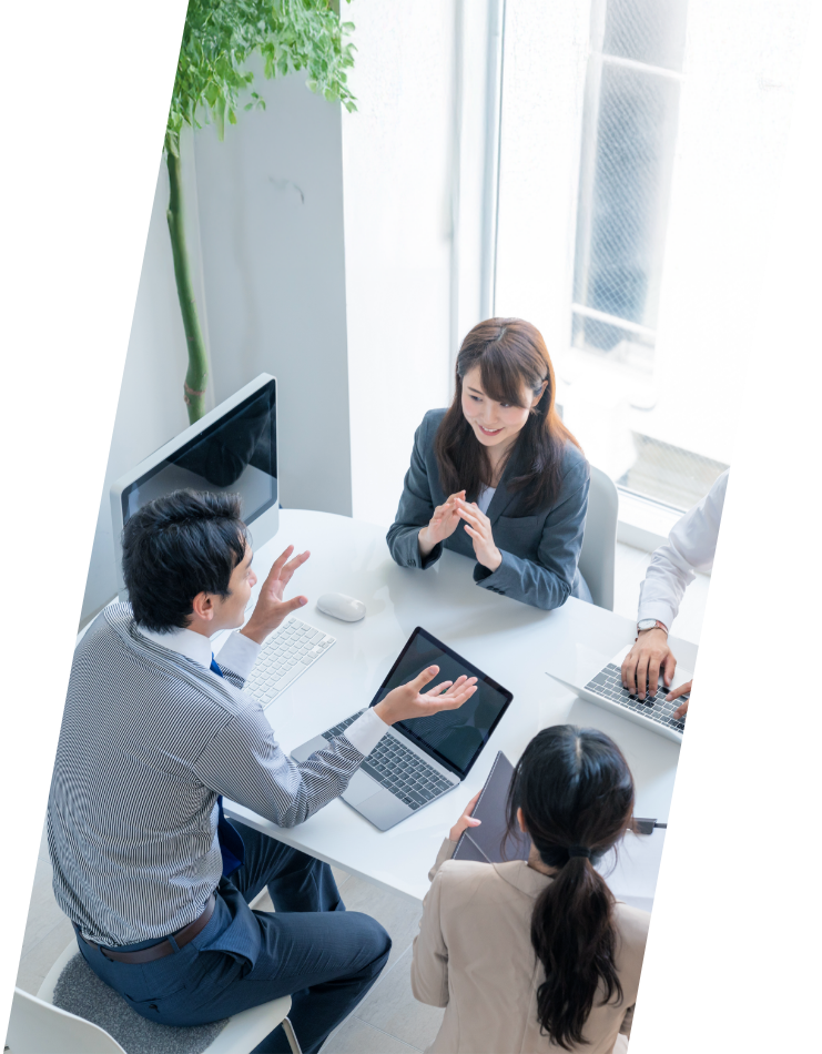 会議をしている様子