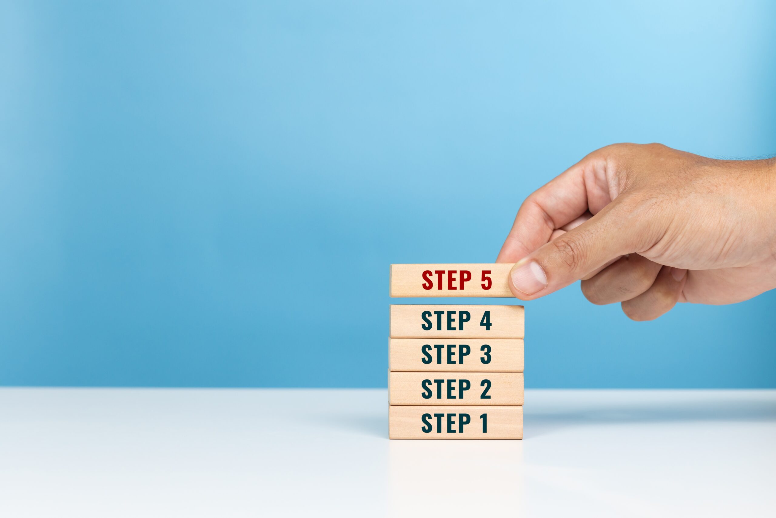 ステップを表現した画像