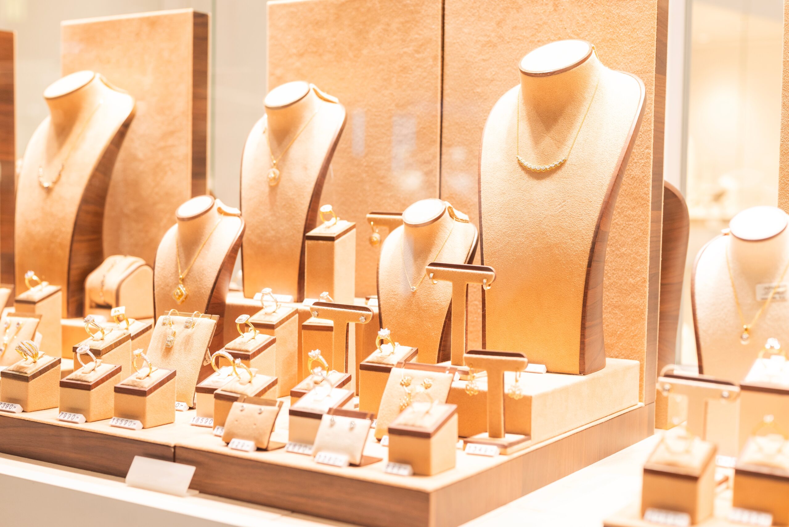 並べられたアクセサリー